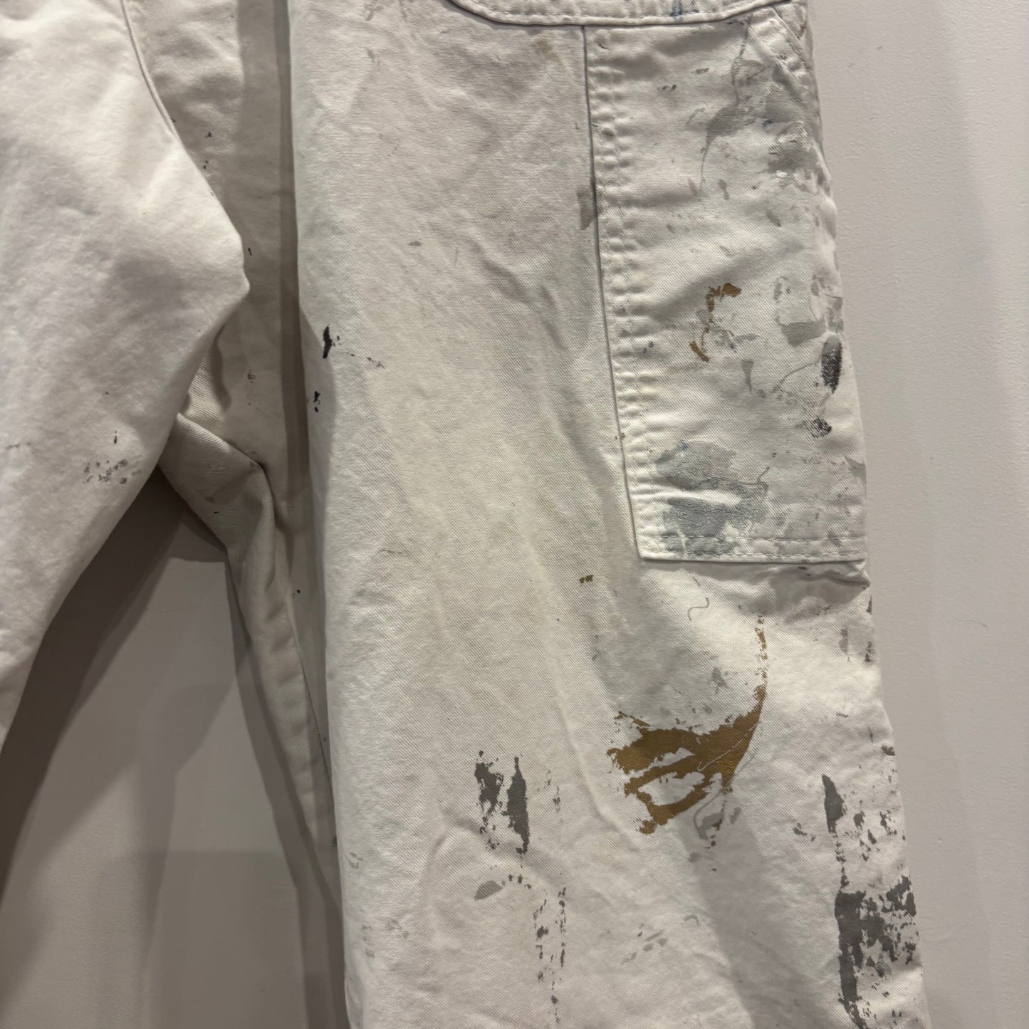 00's Dickies ディッキーズ Sherwin Williams 企業ロゴ ペインター ワークパンツ 白 (38×30)/B3704P-SO