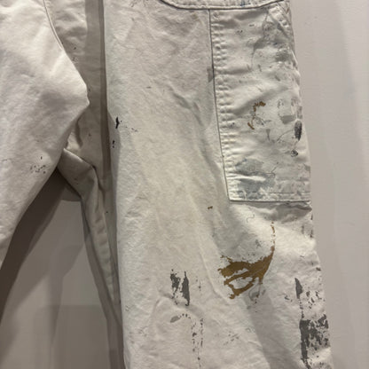 00's Dickies ディッキーズ Sherwin Williams 企業ロゴ ペインター ワークパンツ 白 (38×30)/B3704P-SO