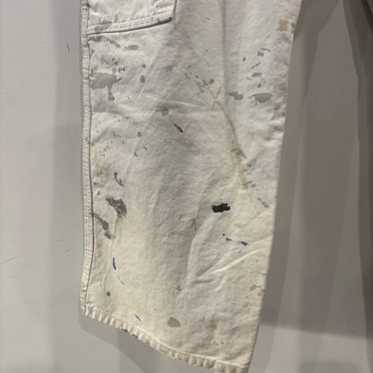 00's Dickies ディッキーズ Sherwin Williams 企業ロゴ ペインター ワークパンツ 白 (38×30)/B3704P-SO