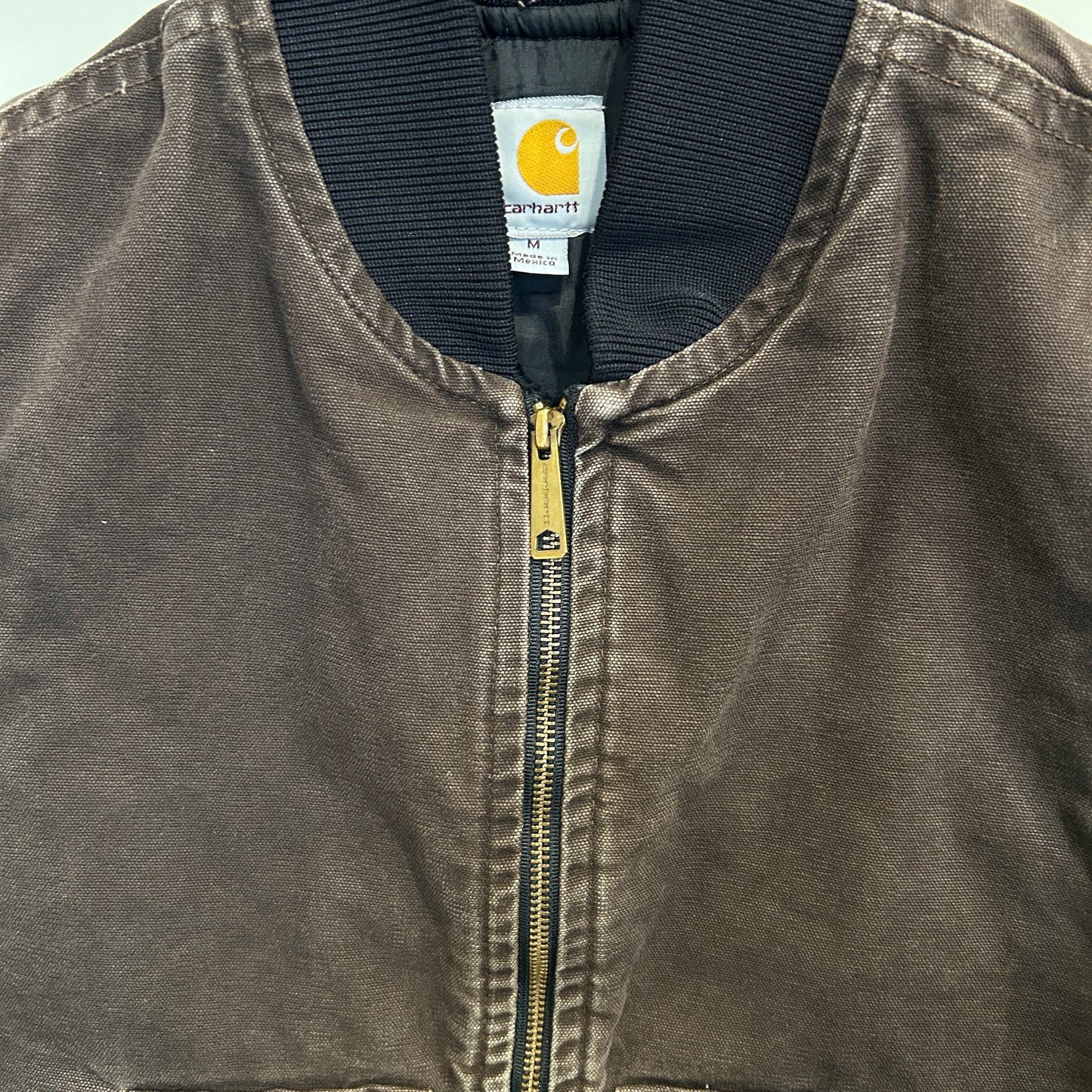 Carhartt カーハート ダックベスト V02 DKB ワークベスト ダークブラウン(M)/C0419V-SO