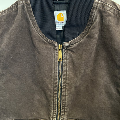 Carhartt カーハート ダックベスト V02 DKB ワークベスト ダークブラウン(M)/C0419V-SO