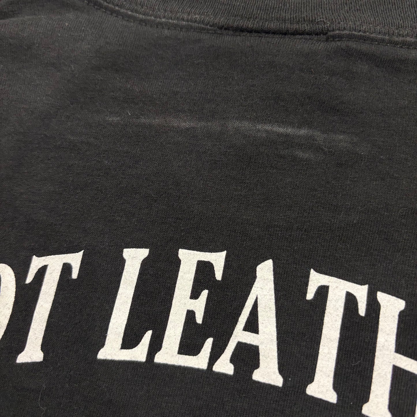 00's DELTA  HOT LEATHERS  袖プリント ロンT 黒 (L) /A8808T-SO