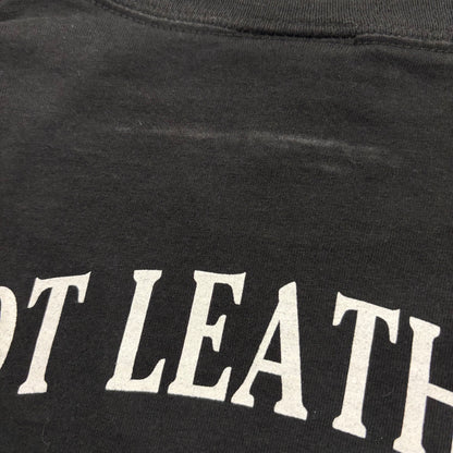 00's DELTA  HOT LEATHERS  袖プリント ロンT 黒 (L) /A8808T-SO