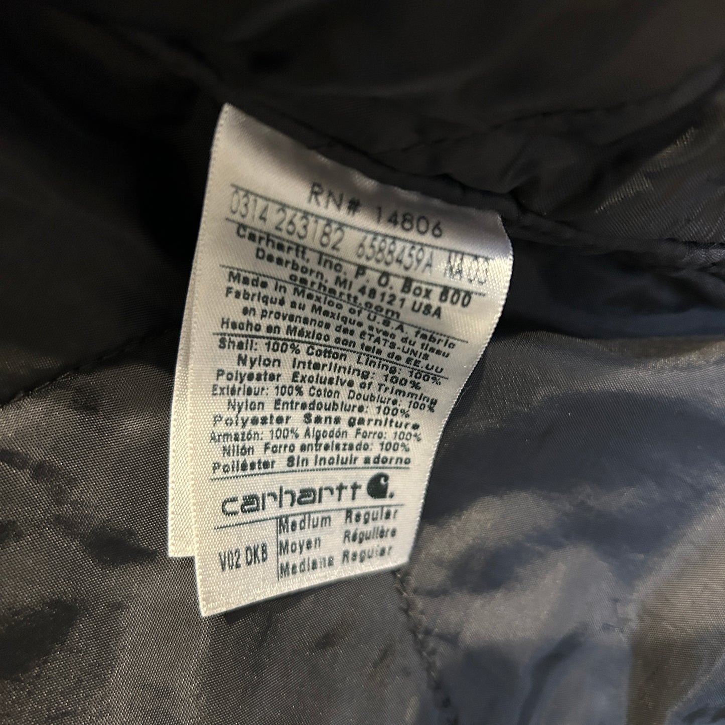 Carhartt カーハート ダックベスト V02 DKB ワークベスト ダークブラウン(M)/C0419V-SO
