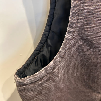 Carhartt カーハート ダックベスト V02 DKB ワークベスト ダークブラウン(M)/C0419V-SO