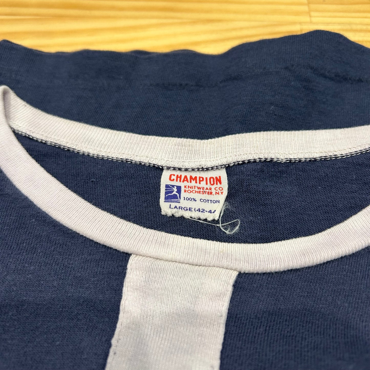 60's champion ”YALE" イェール カレッジ Tシャツ ネイビー (L)/A7204T-SO