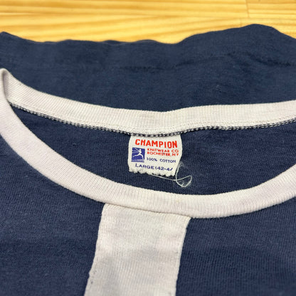 60's champion ”YALE" イェール カレッジ Tシャツ ネイビー (L)/A7204T-SO
