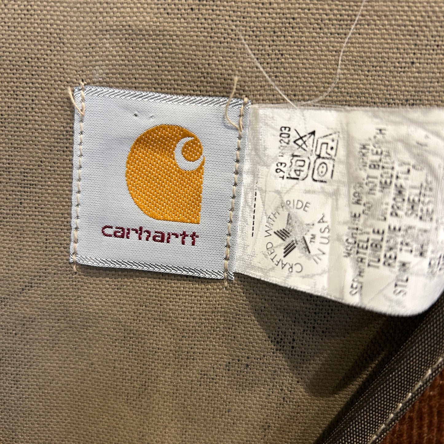 90's Carhartt カーハート ハンティングベスト VU245 リアルツリー USA製(L)/A5511V-SO
