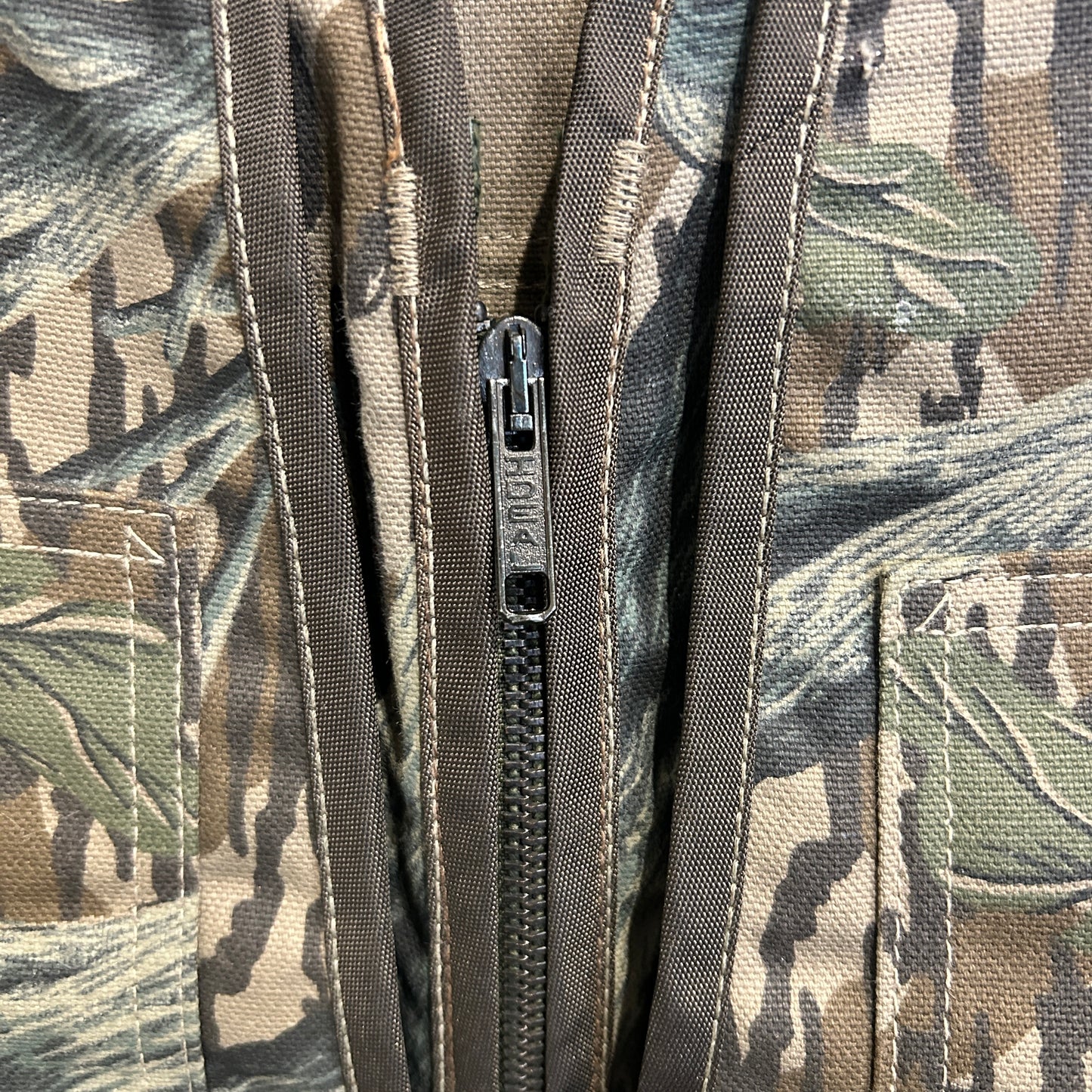 90's Carhartt カーハート ハンティングベスト VU245 リアルツリー USA製(L)/A5511V-SO