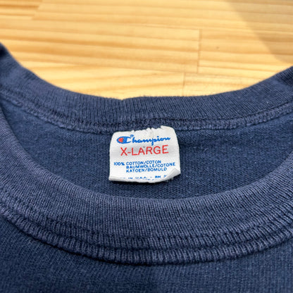 80's champion ”GEORGIA TECH" チャンピオン カレッジ Tシャツ ネイビー (XL)/A4110T-SO