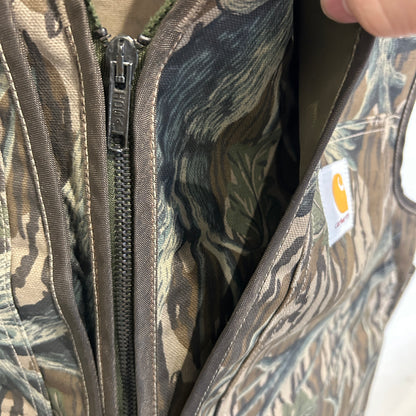 90's Carhartt カーハート ハンティングベスト VU245 リアルツリー USA製(L)/A5511V-SO