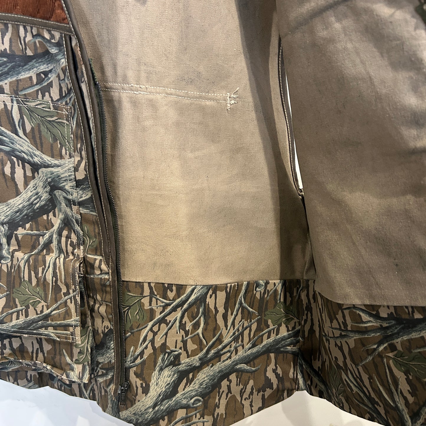 90's Carhartt カーハート ハンティングベスト VU245 リアルツリー USA製(L)/A5511V-SO