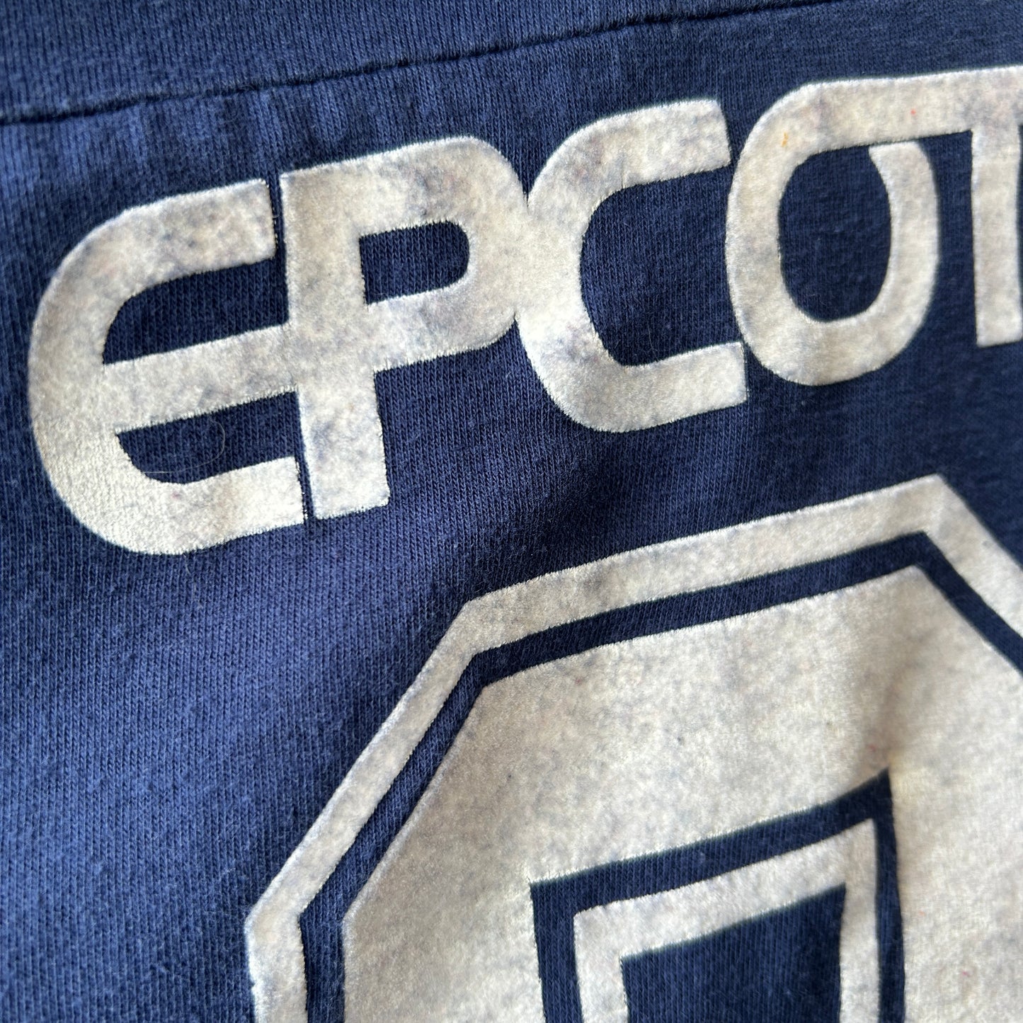 80's ARTEX EPCOT CENTER フロッキープリント フットボールTシャツ Disney World ディズニー (L)/A7637T-SO