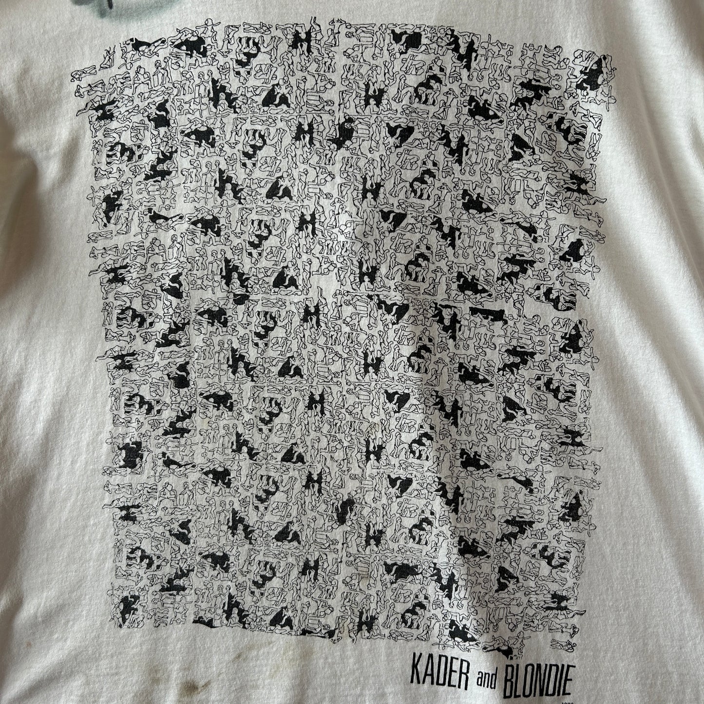 90's KADER and BLONDIE アートTシャツ 48手 エロT 白(XL)/A6456