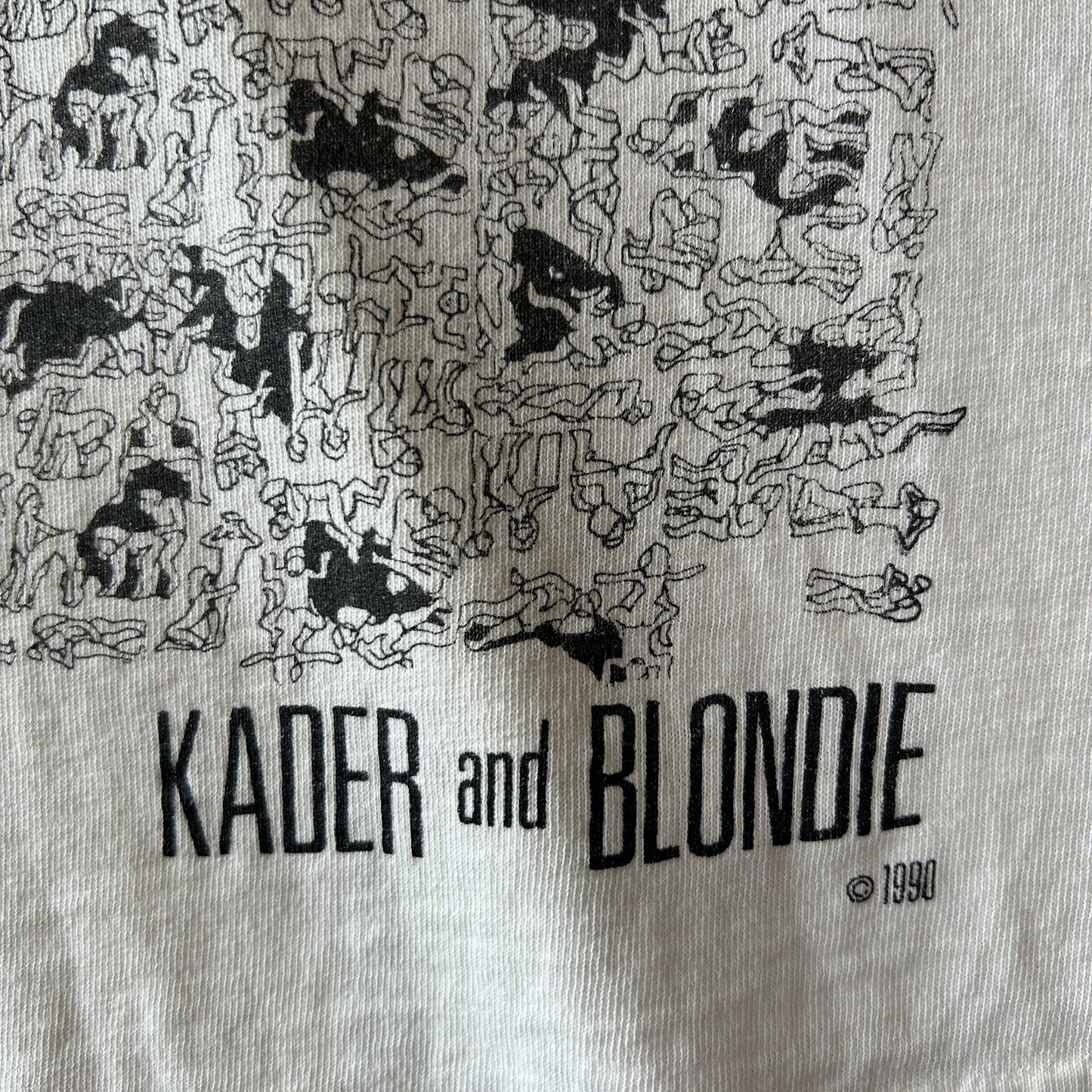 90's KADER and BLONDIE アートTシャツ 48手 エロT 白(XL)/A6456