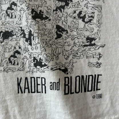 90's KADER and BLONDIE アートTシャツ 48手 エロT 白(XL)/A6456