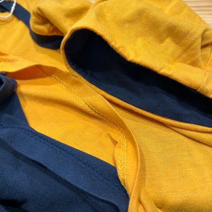 Arrowear ダブルフェイス カレッジTシャツ ネイビー/イエロー (M)/C1222T-SO