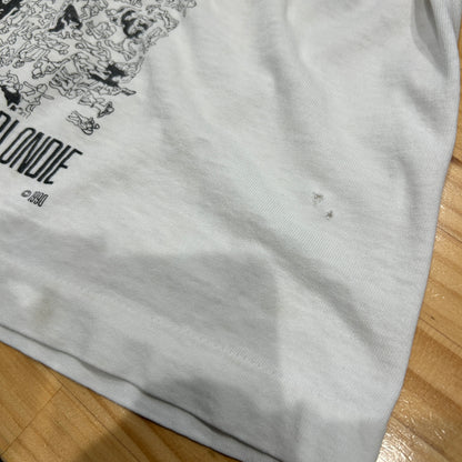 90's KADER and BLONDIE アートTシャツ 48手 エロT 白(XL)/A6456