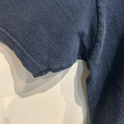 90~00's Quik Silver ペイント グラフィックTシャツ 紺 (サイズ不明)/C1229T-SO