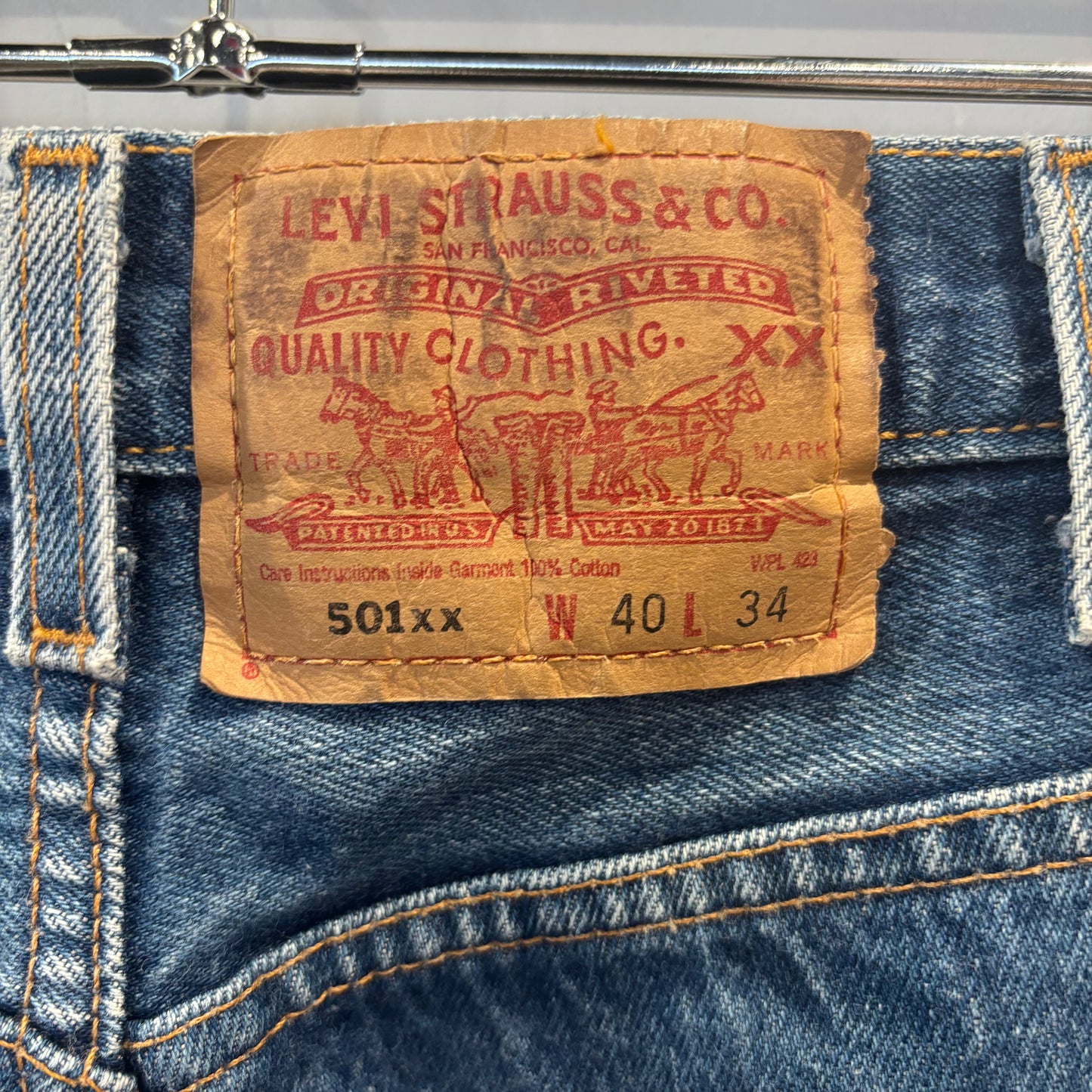00's Levi's 501xx リーバイス デニムパンツ 青 (40×34)/A9707P-SO