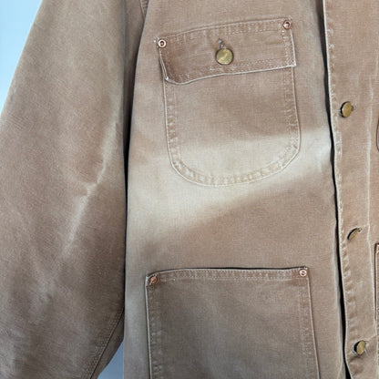 70's Carhartt カーハート カバーオール チョアコート ベージュ (サイズ46L) /A9056J-SO