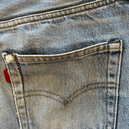 80's Levis 501 赤耳 デニムパンツ ダメージ(32×36)/A1511P-SO