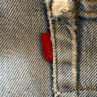 80's Levis 501 赤耳 デニムパンツ ダメージ(32×36)/A1511P-SO
