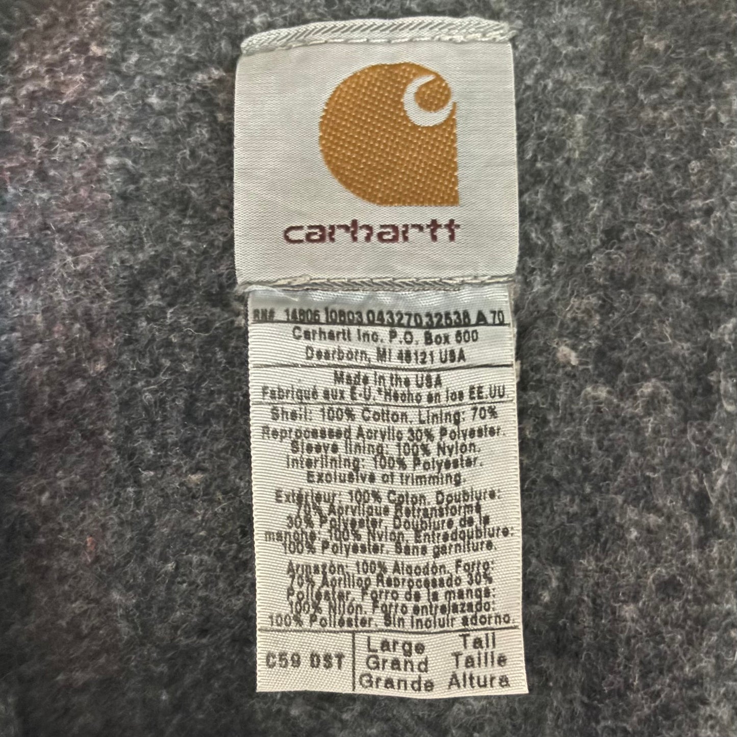 00's Carhartt カーハート チョアコート カバーオール インディゴ (L) /A9063J-SO
