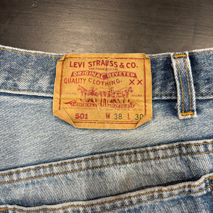 90's Levi's 501 リーバイス デニムパンツ 青 (38×30)/A9708P-SO