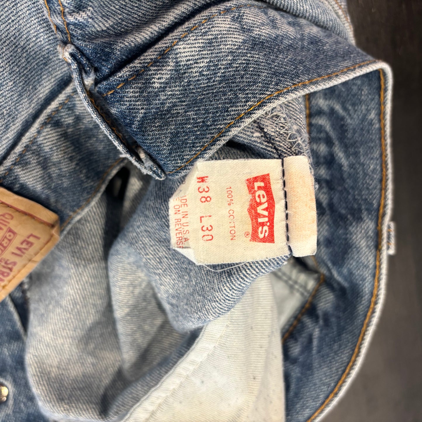 90's Levi's 501 リーバイス デニムパンツ 青 (38×30)/A9708P-SO