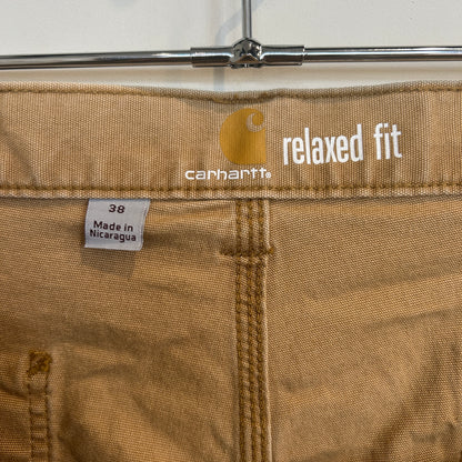 00's Carhartt カーハート Relaxed Fit ダック ハーフパンツ ベージュ (w38)/C1230P-SO