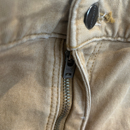 00's Carhartt カーハート Relaxed Fit ダック ハーフパンツ ベージュ (w38)/C1230P-SO