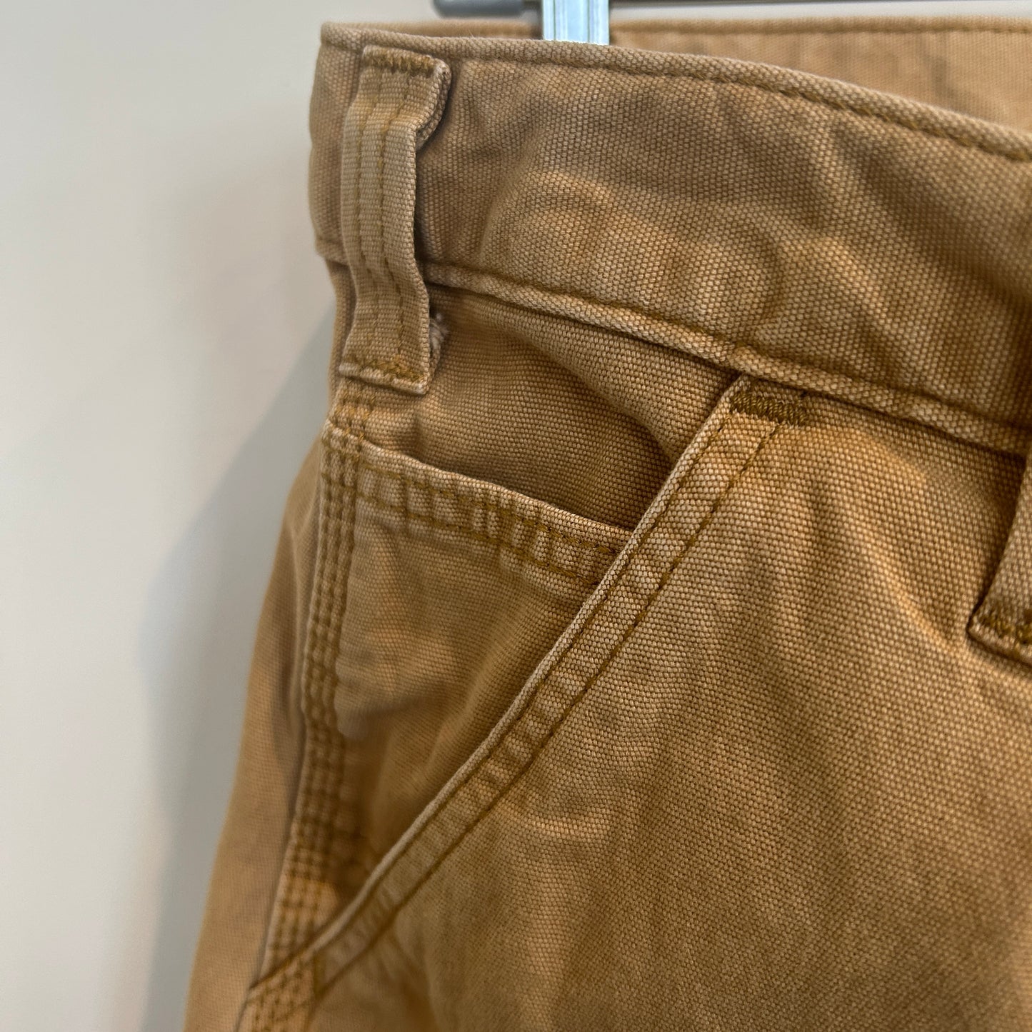 00's Carhartt カーハート Relaxed Fit ダック ハーフパンツ ベージュ (w38)/C1230P-SO