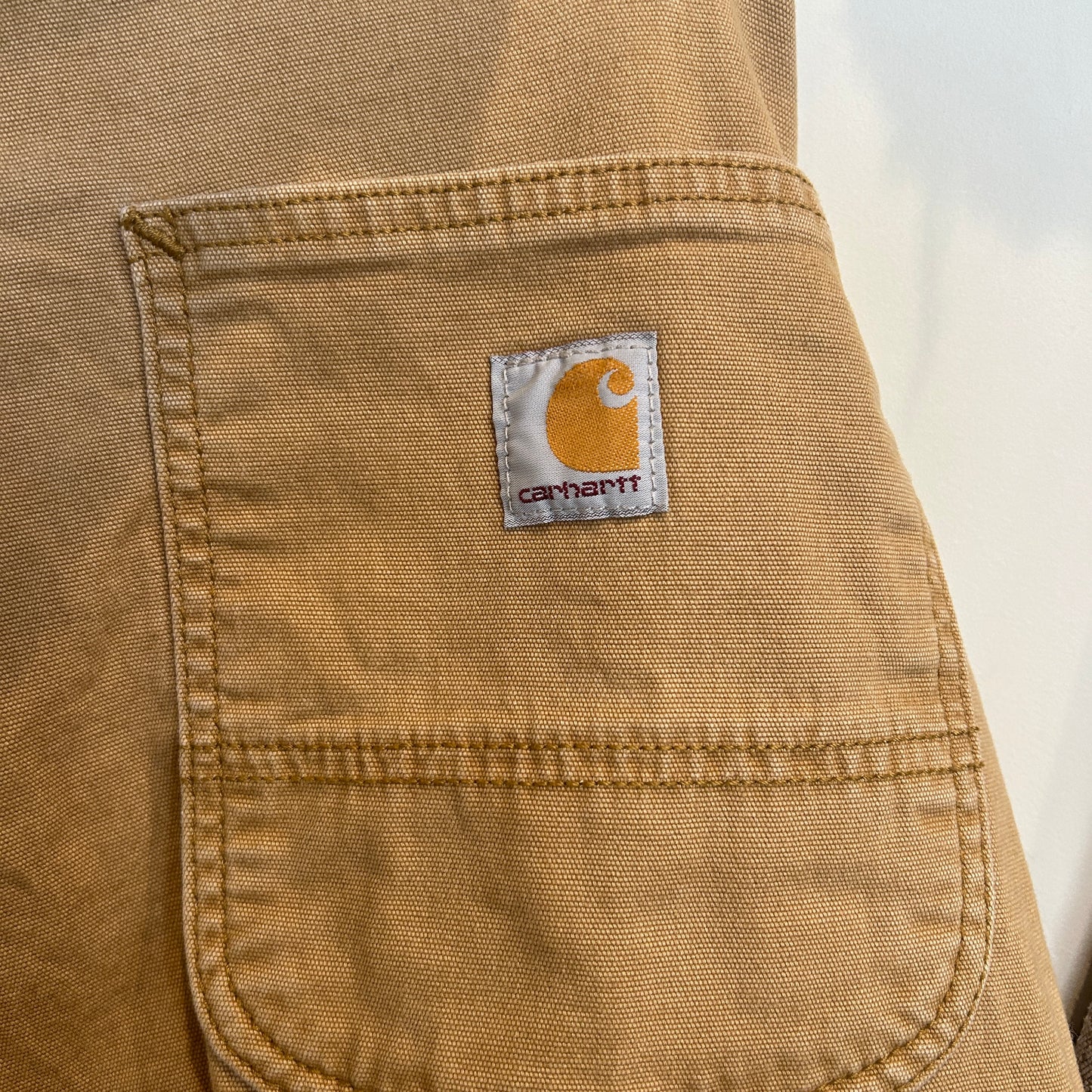 00's Carhartt カーハート Relaxed Fit ダック ハーフパンツ ベージュ (w38)/C1230P-SO
