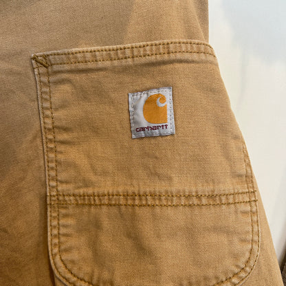 00's Carhartt カーハート Relaxed Fit ダック ハーフパンツ ベージュ (w38)/C1230P-SO