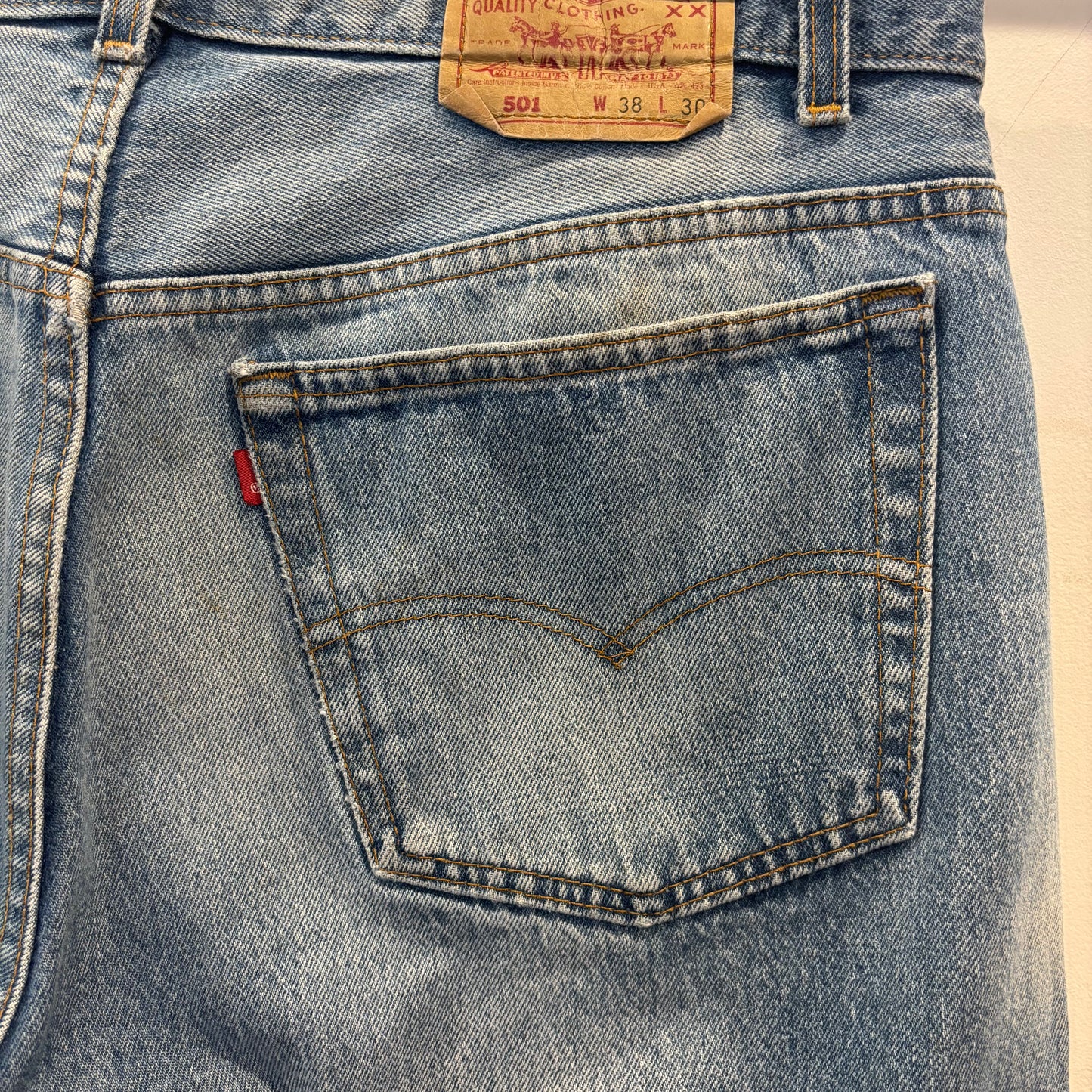 90's Levi's 501 リーバイス デニムパンツ 青 (38×30)/A9708P-SO