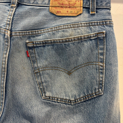 90's Levi's 501 リーバイス デニムパンツ 青 (38×30)/A9708P-SO