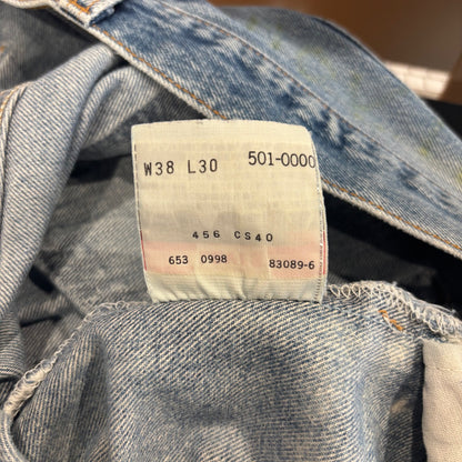 90's Levi's 501 リーバイス デニムパンツ 青 (38×30)/A9718P-SO