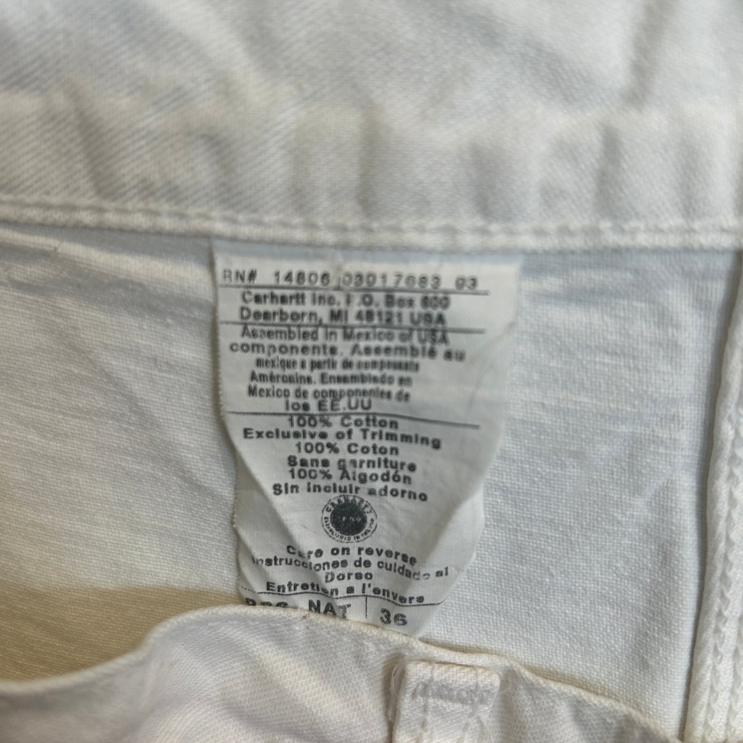 00's Carhartt カーハート ハーフパンツ B36 NAT (w36)/B0794P-SO