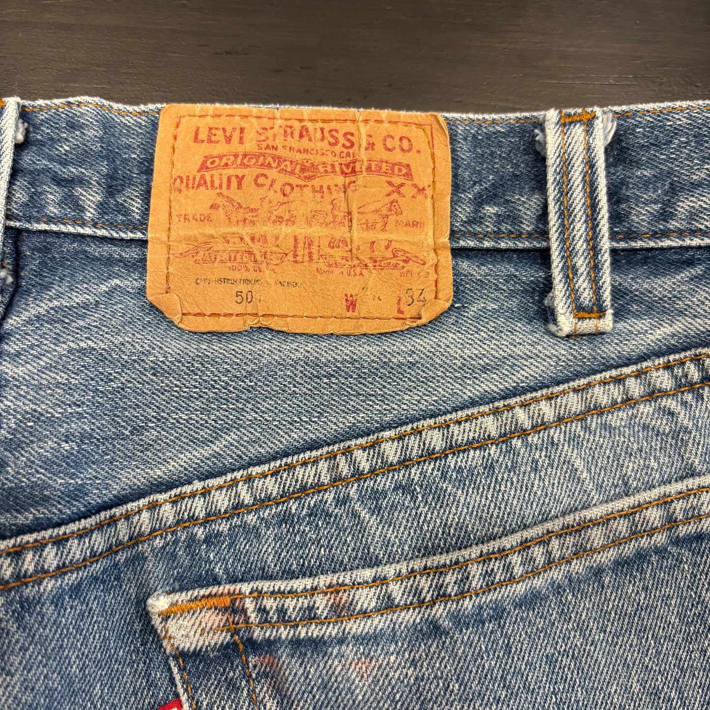 Levi's 501 リーバイス デニムパンツ 青 (W不明×L34)/A9704P-SO
