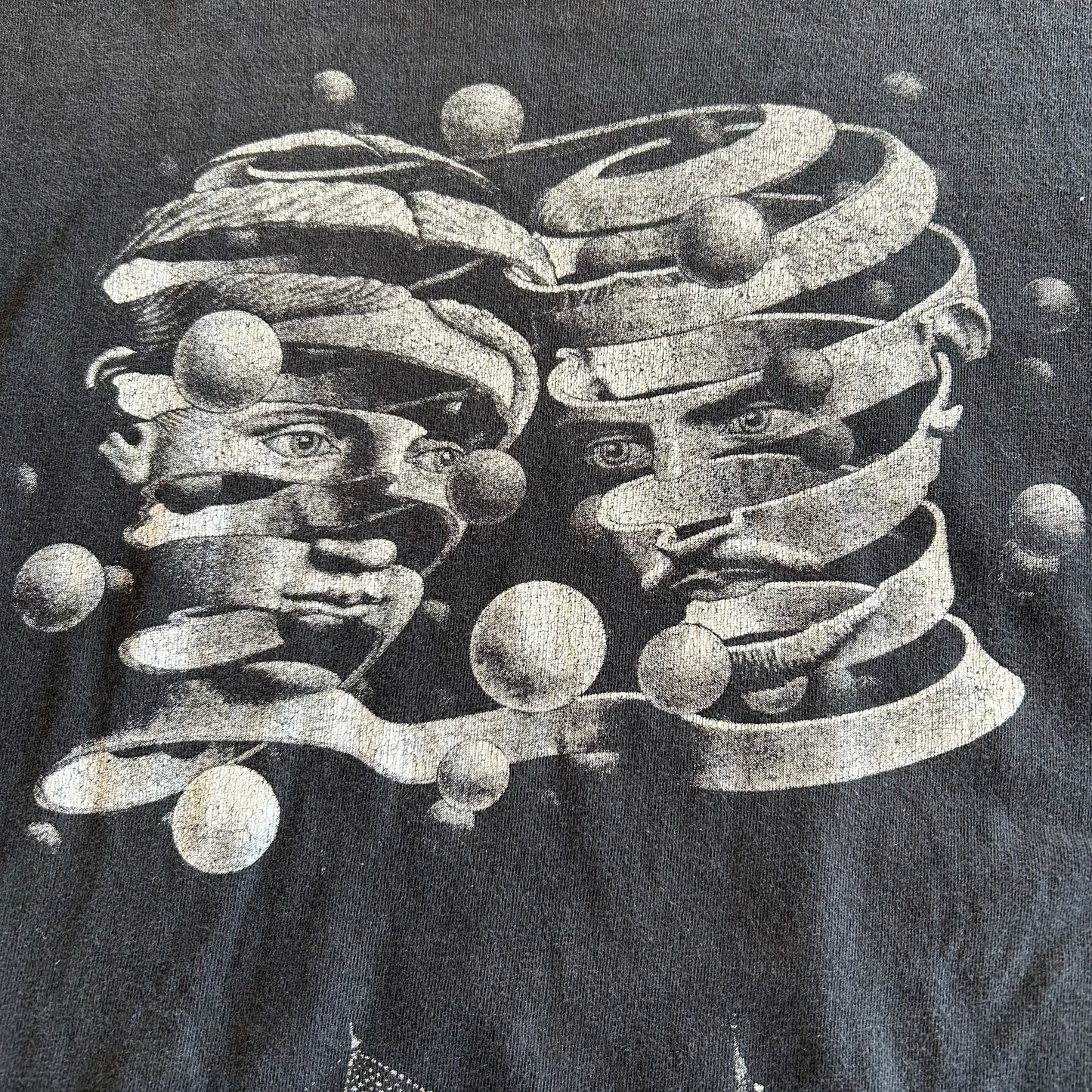 00's SUPREME×M.C.ESCHER エッシャー アートTシャツ マルチプリント 黒(XL)/A7243T-0SO