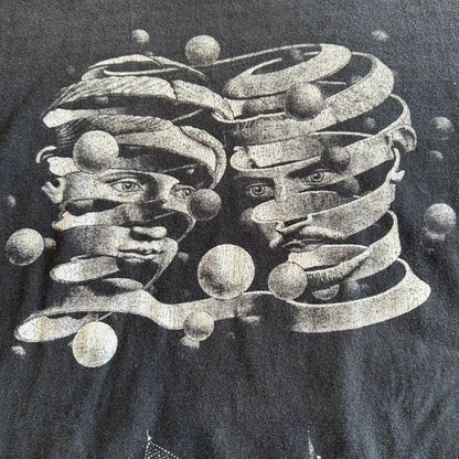 00's SUPREME×M.C.ESCHER エッシャー アートTシャツ マルチプリント 黒(XL)/A7243T-0SO