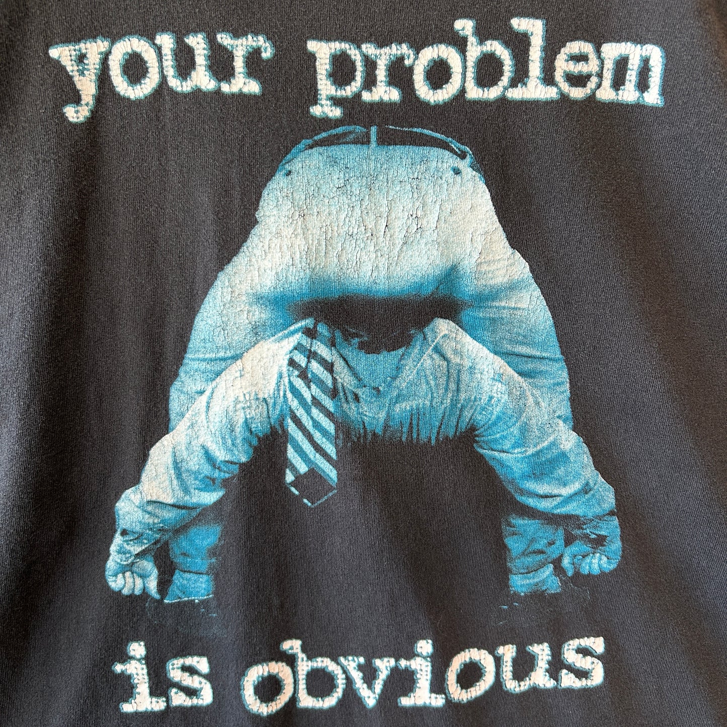 90's your problem is obvious メッセージTシャツ Allsport シングルステッチ USA製 (XL)/C1245T-SO