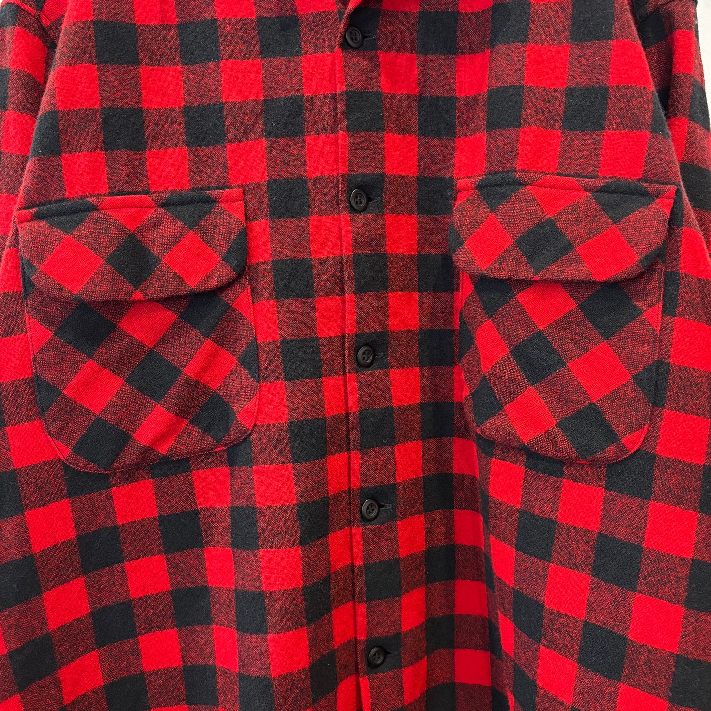 70's Pendleton ペンドルトン ボードシャツ 赤黒(XL)/C1505S-S0