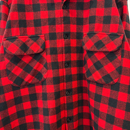70's Pendleton ペンドルトン ボードシャツ 赤黒(XL)/C1505S-S0