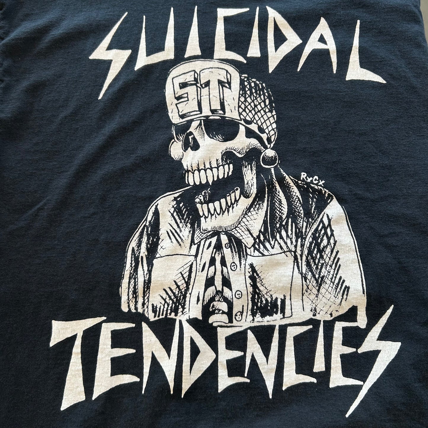 00's SUCIDAL TENDENCIES スイサイダル・テンデンシーズ グラフィックプリントTシャツ バンドT 黒(XL)/B2496T-SO