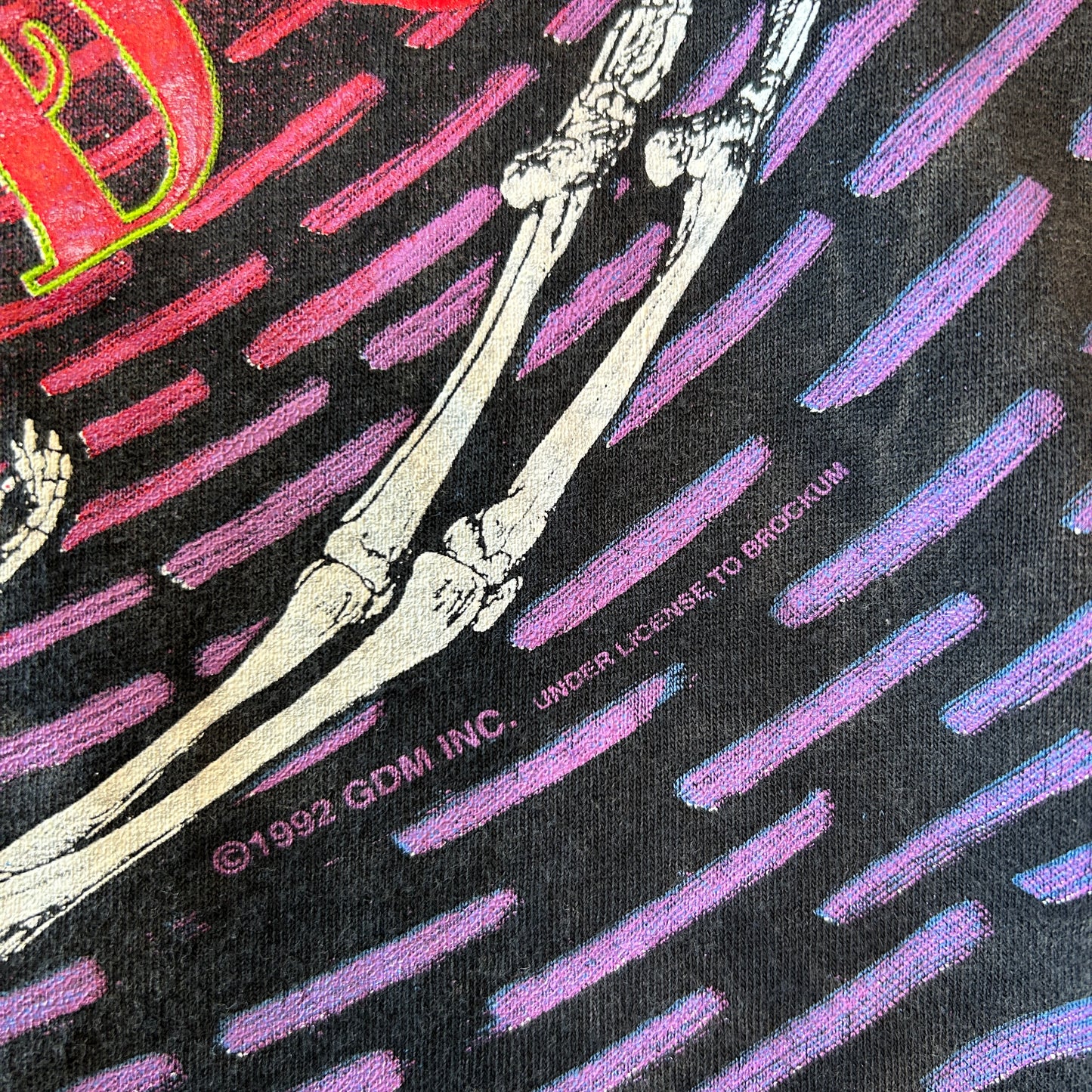 90's Grateful Dead ”Spiral Skeletons" グレイトフル・デッド 総柄Tシャツ スカル バンドT WILD OATS(XL)/C1241T-SO