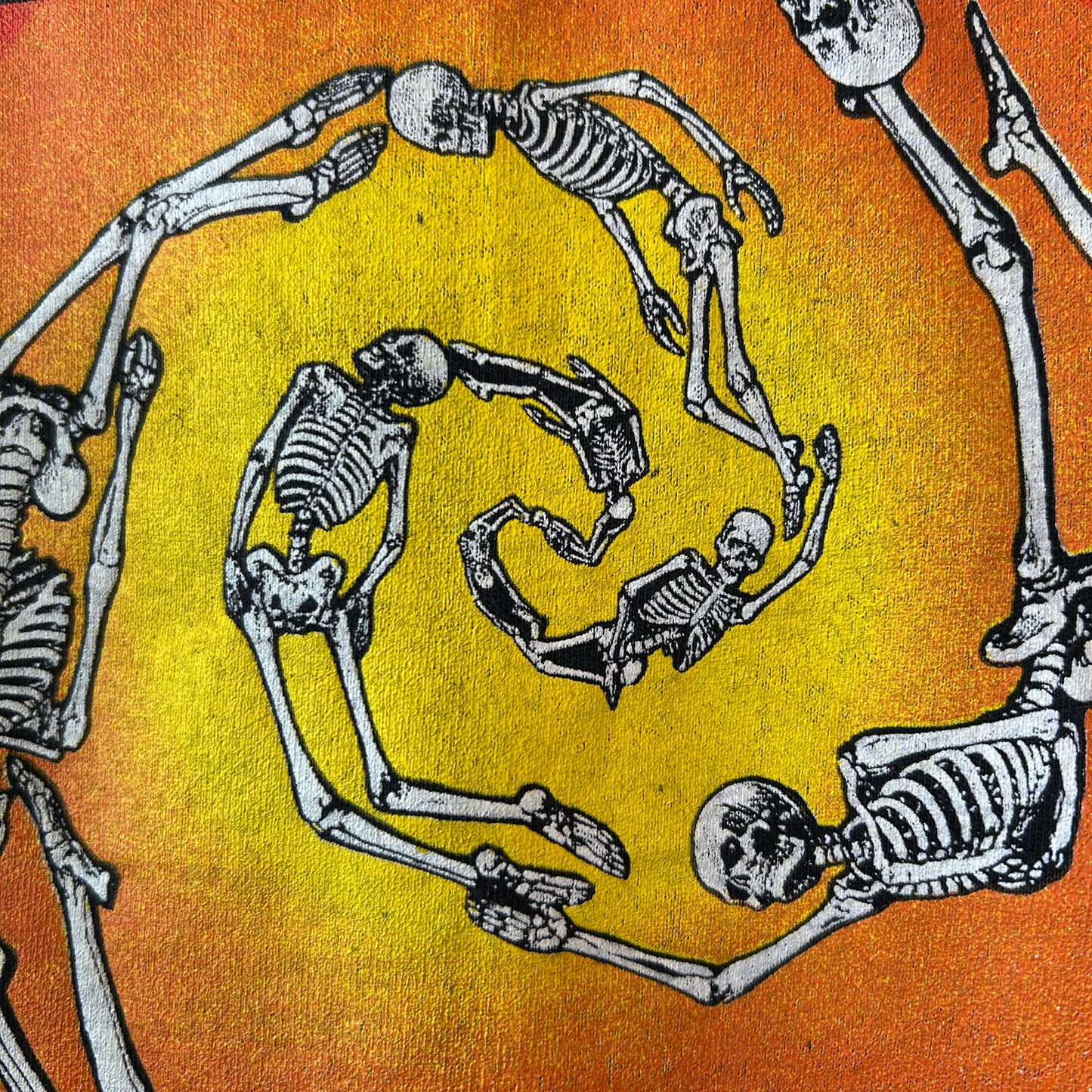 90's Grateful Dead ”Spiral Skeletons" グレイトフル・デッド 総柄Tシャツ スカル バンドT WILD OATS(XL)/C1241T-SO