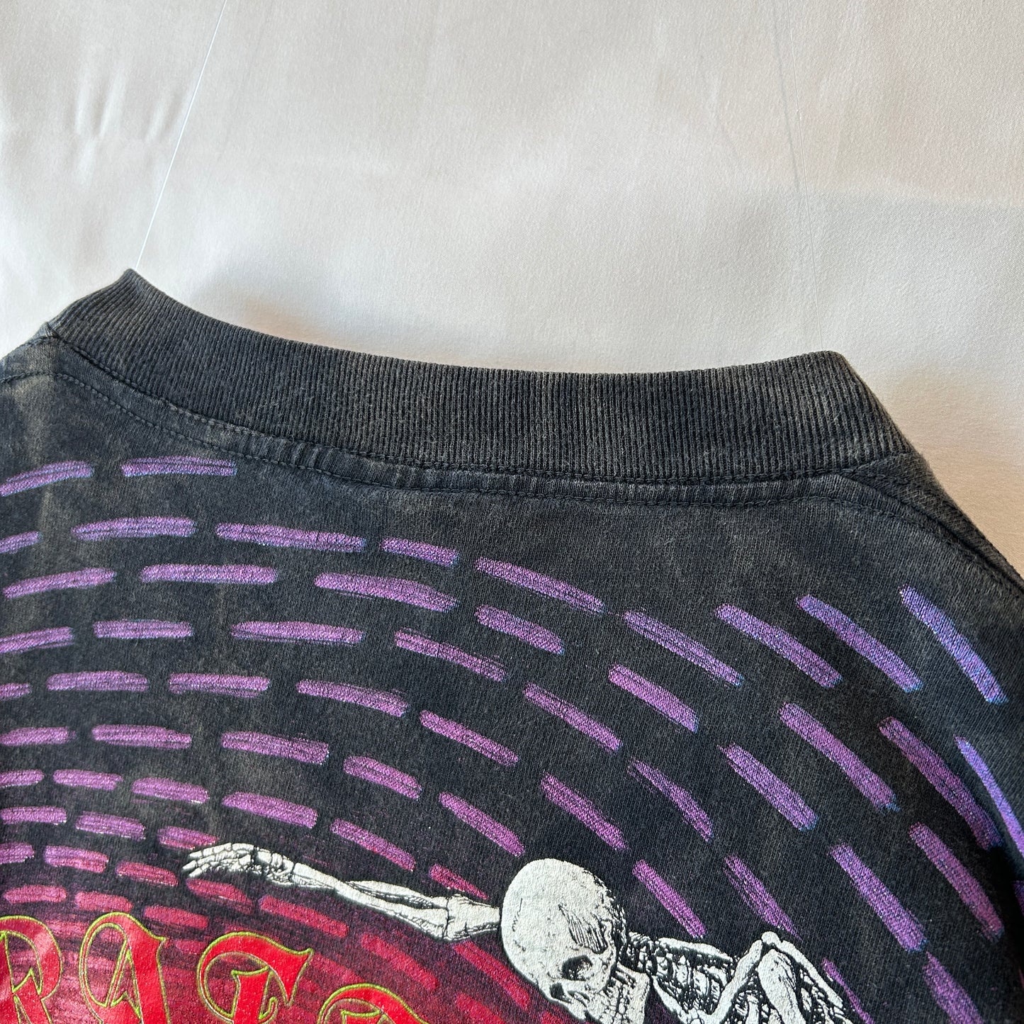 90's Grateful Dead ”Spiral Skeletons" グレイトフル・デッド 総柄Tシャツ スカル バンドT WILD OATS(XL)/C1241T-SO