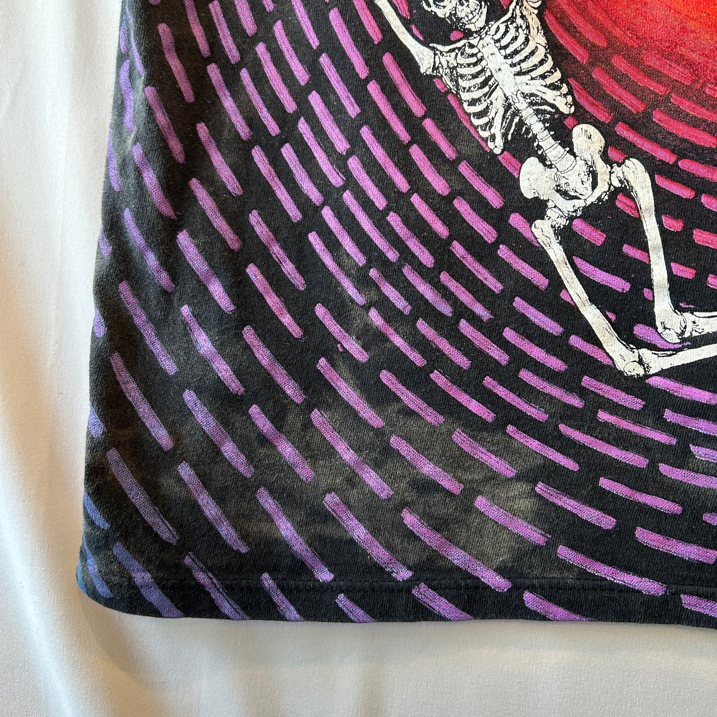 90's Grateful Dead ”Spiral Skeletons" グレイトフル・デッド 総柄Tシャツ スカル バンドT WILD OATS(XL)/C1241T-SO